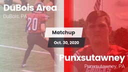 Matchup: DuBois vs. Punxsutawney  2020