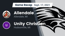 Recap: Allendale  vs. Unity Christian  2021