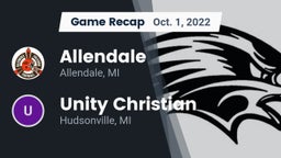 Recap: Allendale  vs. Unity Christian  2022
