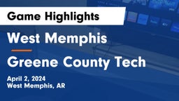 West Memphis vs Greene County Tech  Game Highlights - April 2, 2024