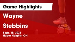 Wayne  vs Stebbins   Game Highlights - Sept. 19, 2022