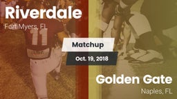 Matchup: Riverdale vs. Golden Gate  2018