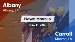 Matchup: Albany vs. Carroll  2016