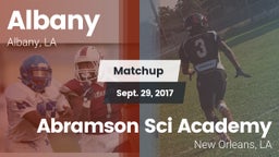 Matchup: Albany vs. Abramson Sci Academy  2017