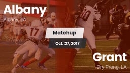 Matchup: Albany vs. Grant  2017
