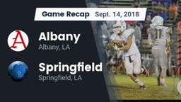 Recap: Albany  vs. Springfield  2018
