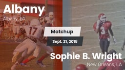 Matchup: Albany vs. Sophie B. Wright  2018