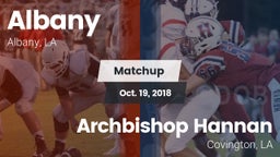 Matchup: Albany vs. Archbishop Hannan  2018