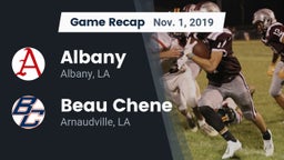 Recap: Albany  vs. Beau Chene  2019