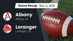 Recap: Albany  vs. Loranger  2020