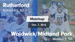 Matchup: Rutherford vs. Waldwick/Midland Park  2016