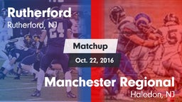 Matchup: Rutherford vs. Manchester Regional  2016
