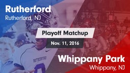 Matchup: Rutherford vs. Whippany Park  2016