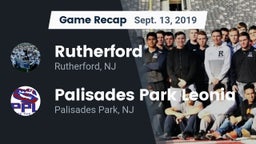 Recap: Rutherford  vs. Palisades Park Leonia  2019