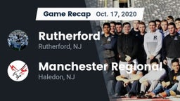 Recap: Rutherford  vs. Manchester Regional  2020