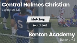 Matchup: Central Holmes Chris vs. Benton Academy  2018
