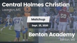 Matchup: Central Holmes Chris vs. Benton Academy  2020