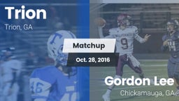 Matchup: Trion vs. Gordon Lee  2016