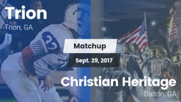 Matchup: Trion vs. Christian Heritage  2017