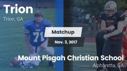 Matchup: Trion vs. Mount Pisgah Christian School 2017