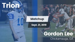 Matchup: Trion vs. Gordon Lee  2018