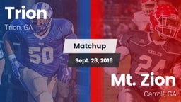 Matchup: Trion vs. Mt. Zion  2018