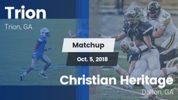 Matchup: Trion vs. Christian Heritage  2018