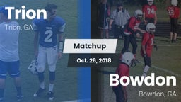 Matchup: Trion vs. Bowdon  2018