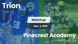 Matchup: Trion vs. Pinecrest Academy  2018