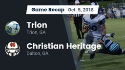 Recap: Trion  vs. Christian Heritage  2018