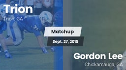 Matchup: Trion vs. Gordon Lee  2019