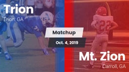 Matchup: Trion vs. Mt. Zion  2019