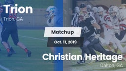 Matchup: Trion vs. Christian Heritage  2019