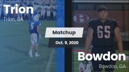 Matchup: Trion vs. Bowdon  2020