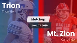 Matchup: Trion vs. Mt. Zion  2020