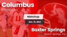 Matchup: Columbus vs. Baxter Springs   2017