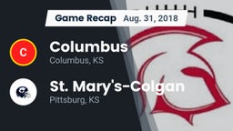 Recap: Columbus  vs. St. Mary's-Colgan  2018
