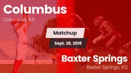 Matchup: Columbus vs. Baxter Springs   2018