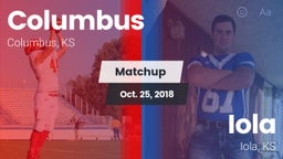 Matchup: Columbus vs. Iola  2018
