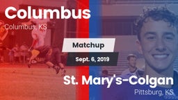 Matchup: Columbus vs. St. Mary's-Colgan  2019