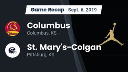 Recap: Columbus  vs. St. Mary's-Colgan  2019