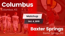 Matchup: Columbus vs. Baxter Springs   2019