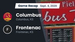 Recap: Columbus  vs. Frontenac  2020