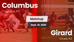 Matchup: Columbus vs. Girard  2020