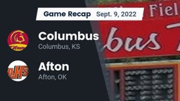 Recap: Columbus  vs. Afton  2022