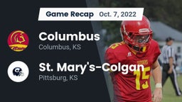 Recap: Columbus  vs. St. Mary's-Colgan  2022