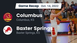 Recap: Columbus  vs. Baxter Springs   2022