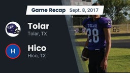 Recap: Tolar  vs. Hico  2017