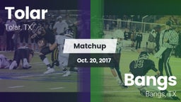 Matchup: Tolar vs. Bangs  2017