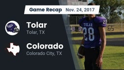 Recap: Tolar  vs. Colorado  2017